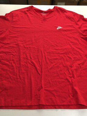 Nike Sportswear Club Men's T-Shirt Suze 4XL Red NWT $30